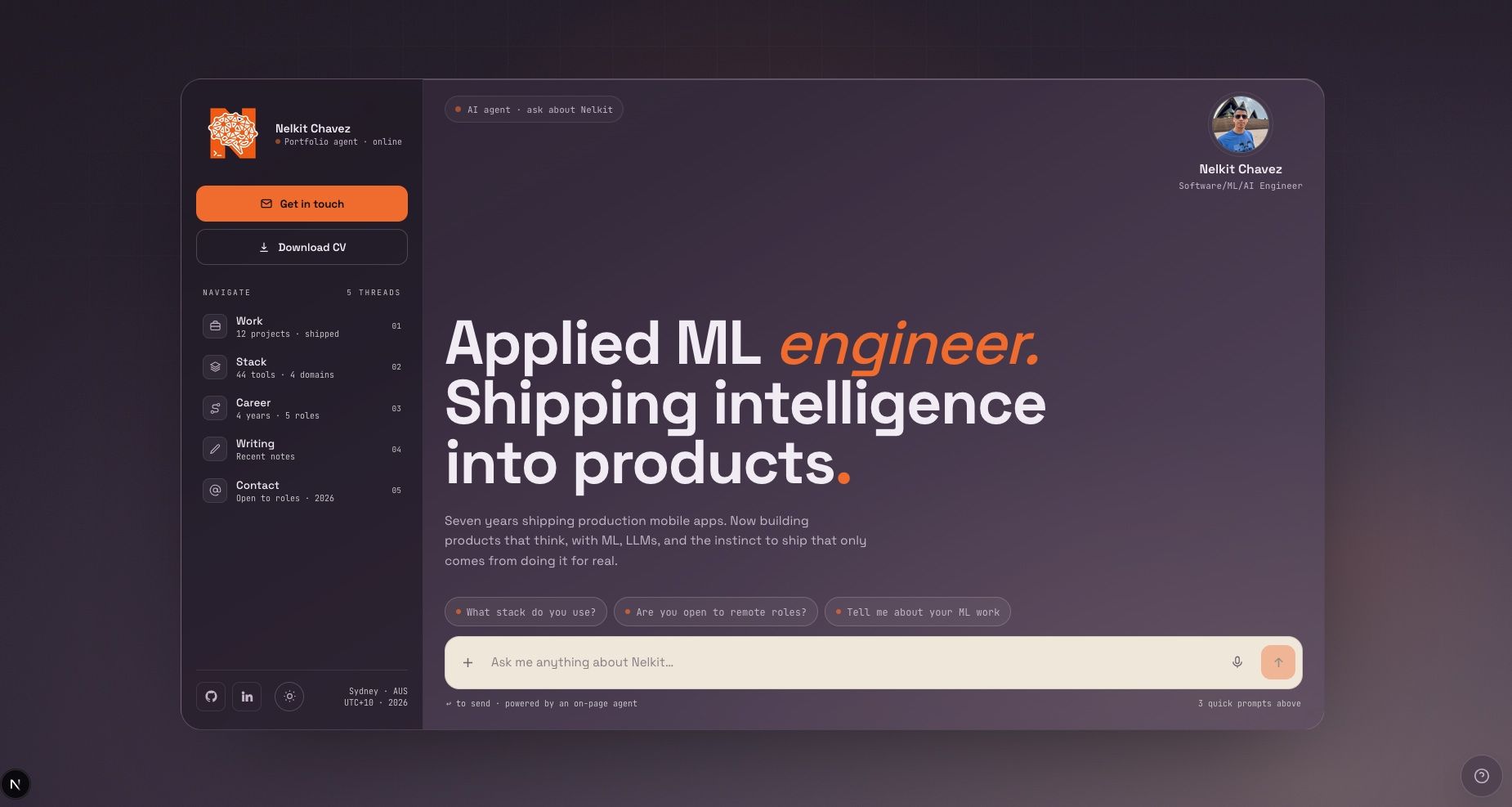 Building Portfolio v4: From Static HTML to an AI Agent Experience