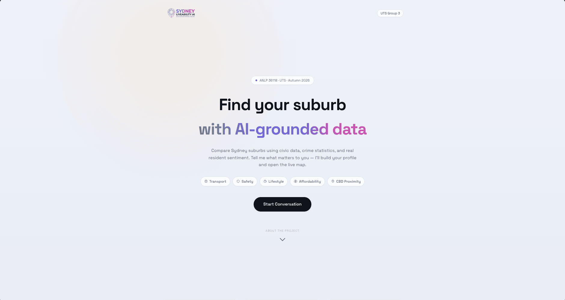 Sydney Liveability AI